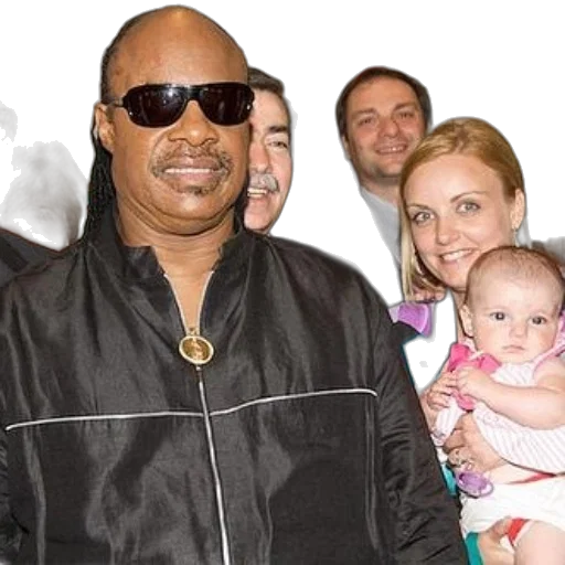 jacket, stevie, wonder, poses transparent PNG cut-out