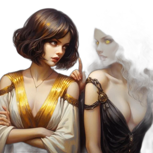 jewelry, dress, fantasy art, concept art transparent PNG cut-out