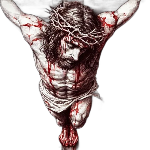 photorealistic, intense, dramatic, portrayal transparent PNG cut-out