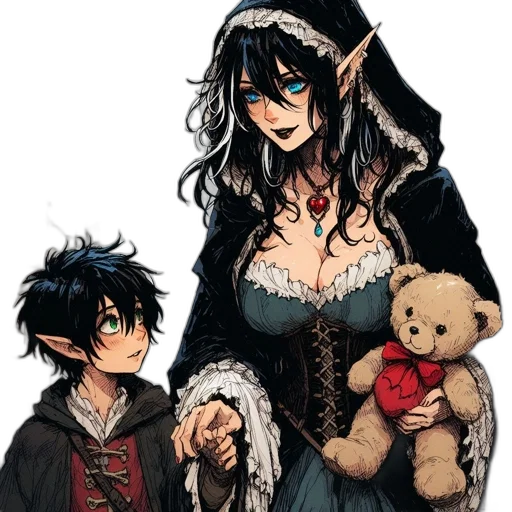fantasy art, comic book art, concept art, pixel art transparent PNG cut-out
