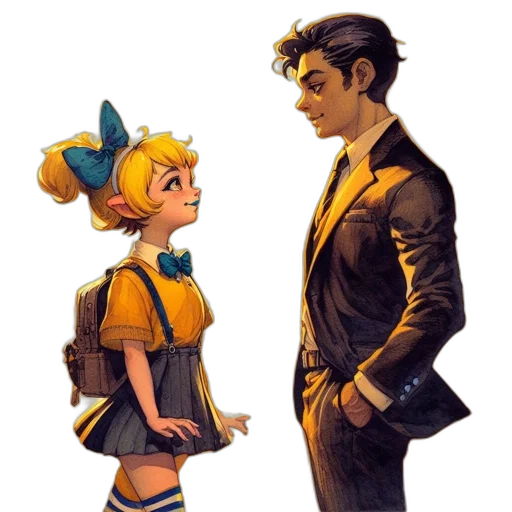 staff, jacket, concept art, comic book art transparent PNG cut-out