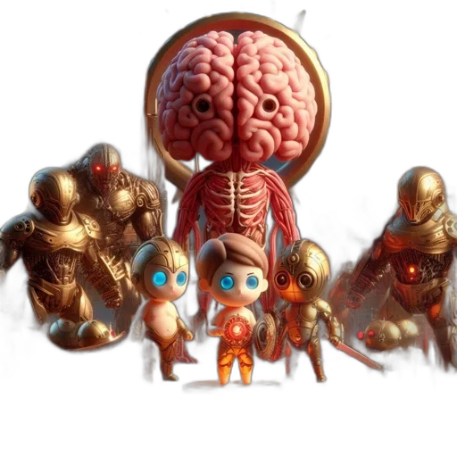 crown, jewelry, robot, concept art transparent PNG cut-out