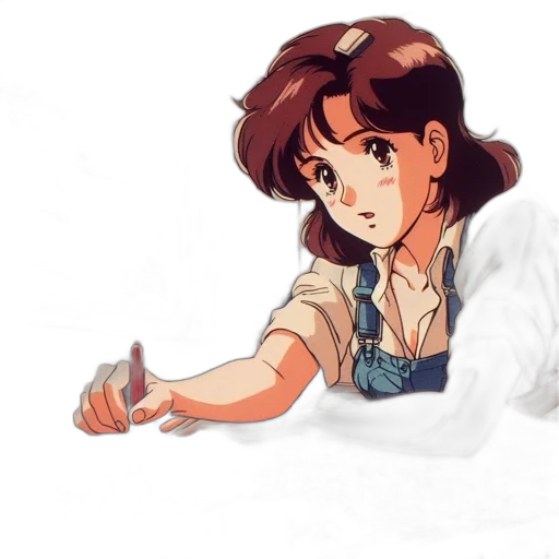 weapon, staff, dress, anime transparent PNG cut-out