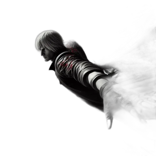 sword, weapon, dragon, hair transparent PNG cut-out