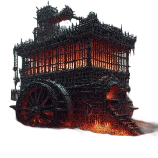 furniture, building, weapon, dragon transparent PNG cut-out