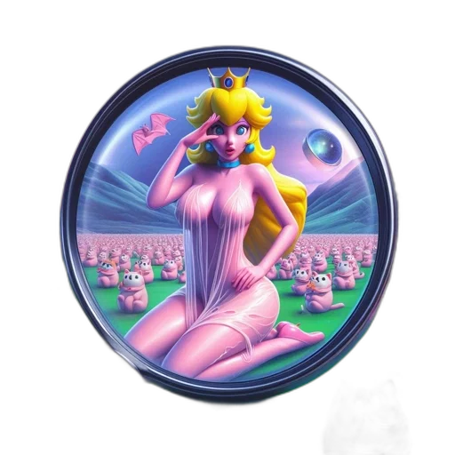 crown, jewelry, dress, vaporwave transparent PNG cut-out