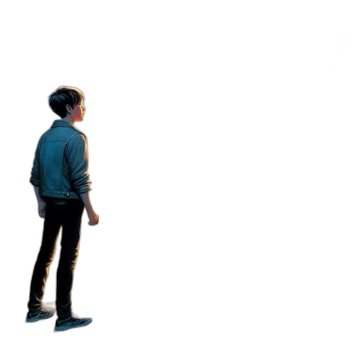 jacket, robot, creature, weapon transparent PNG cut-out