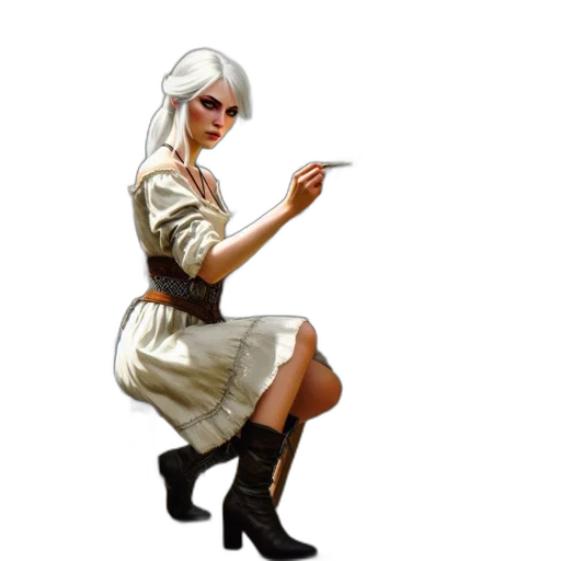 staff, jacket, weapon, hat transparent PNG cut-out