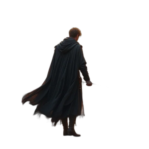 jacket, staff, weapon, sword transparent PNG cut-out