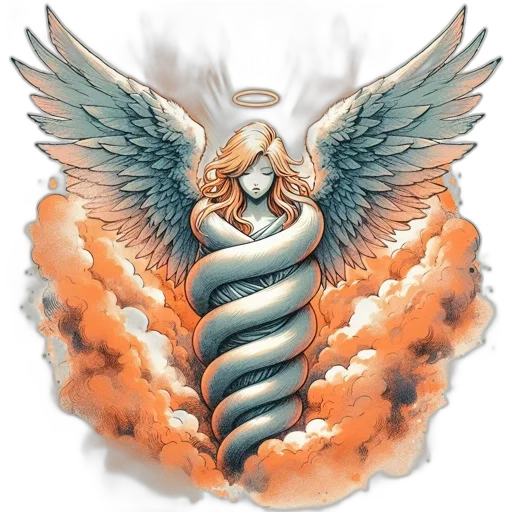 dragon, concept art, fantasy art, watercolor transparent PNG cut-out