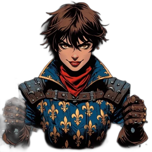face, jacket, weapon, staff transparent PNG cut-out