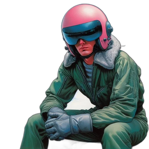 jacket, mask, face, robot transparent PNG cut-out