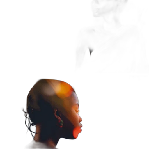 face, crown, mask, hair transparent PNG cut-out