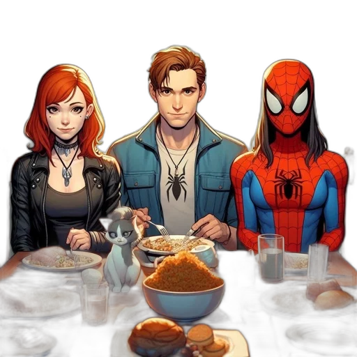 food, comic book art, concept art, pixel art transparent PNG cut-out