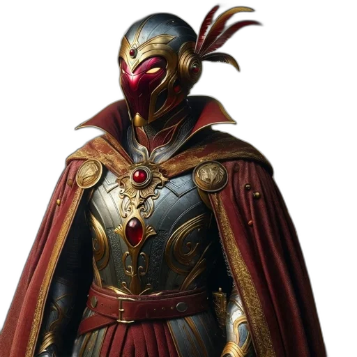 mask, concept art, fantasy art, 3d render transparent PNG cut-out