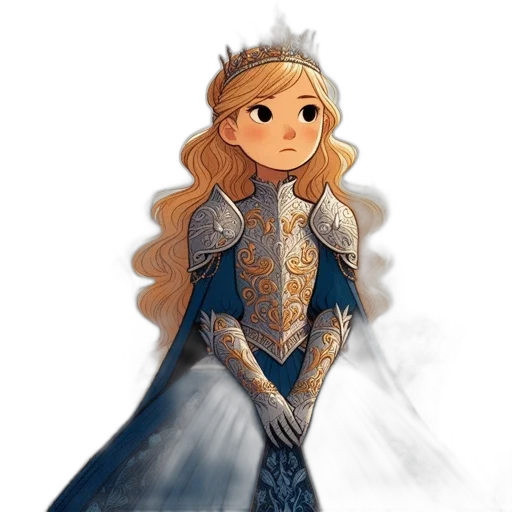 crown, dress, dragon, sword transparent PNG cut-out