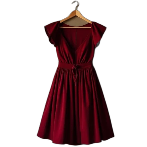 dress, red, pea, pod transparent PNG cut-out