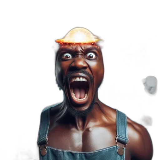 face, mask, creature, staff transparent PNG cut-out