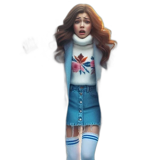 dress, concept art, fantasy art, cartoon transparent PNG cut-out