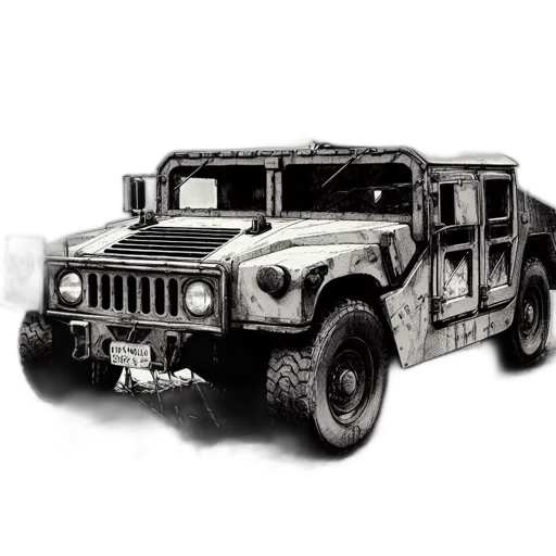 car, weapon, concept art, 3d render transparent PNG cut-out