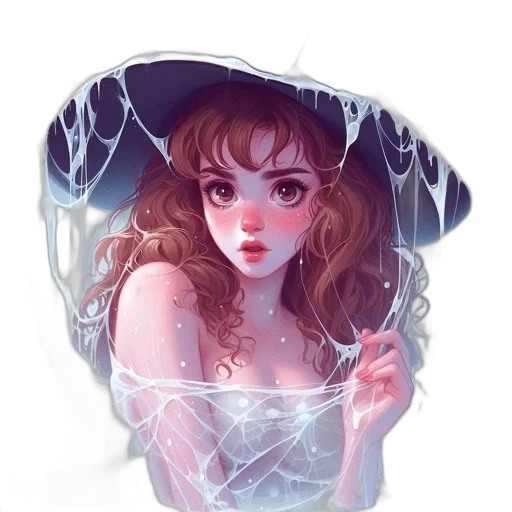 dress, crown, hat, face transparent PNG cut-out
