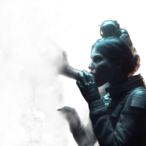 cyberpunk, concept art, 3d render, fire transparent PNG cut-out