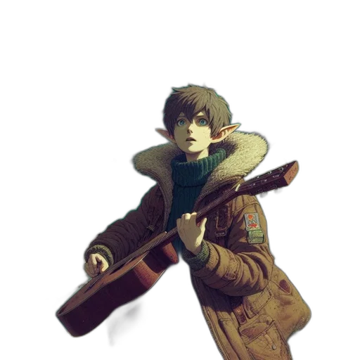 jacket, weapon, staff, sword transparent PNG cut-out