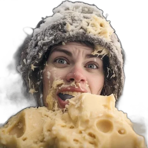 food, face, creature, hat transparent PNG cut-out