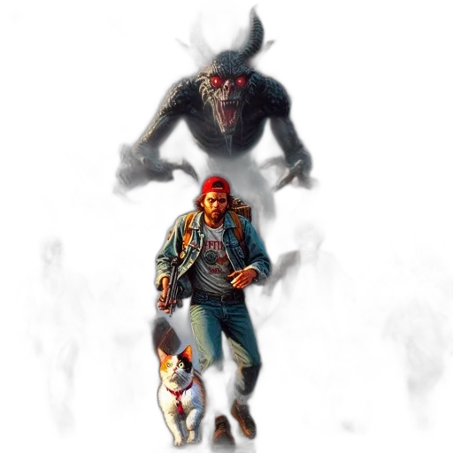 creature, jacket, animal, concept art transparent PNG cut-out