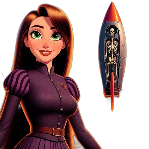 3d render, concept art, cartoon, comic book art transparent PNG cut-out