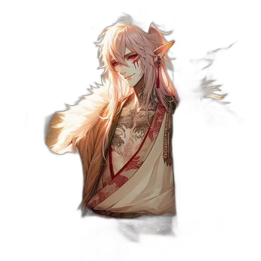 dragon, staff, creature, jacket transparent PNG cut-out