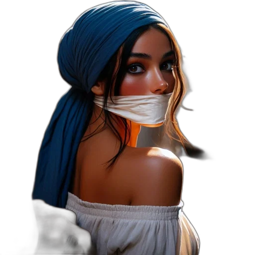 mask, face, concept art, fantasy art transparent PNG cut-out