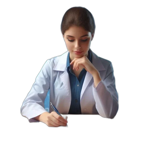 staff, face, jacket, photorealistic transparent PNG cut-out
