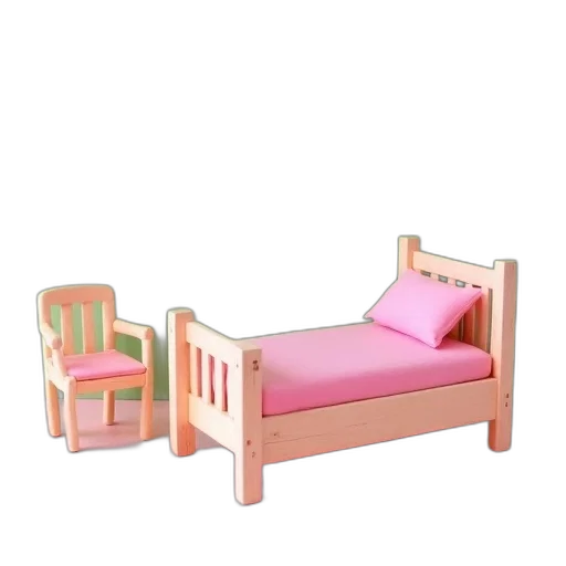 furniture, 3d render, vaporwave, photorealistic transparent PNG cut-out