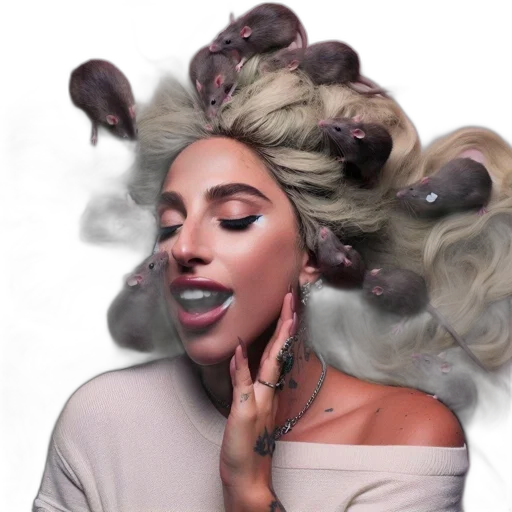 hair, crown, face, creature transparent PNG cut-out