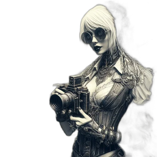 robot, dress, weapon, jacket transparent PNG cut-out