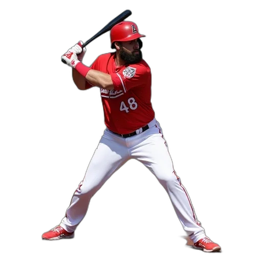oakland, adam, dunn, batting transparent PNG cut-out