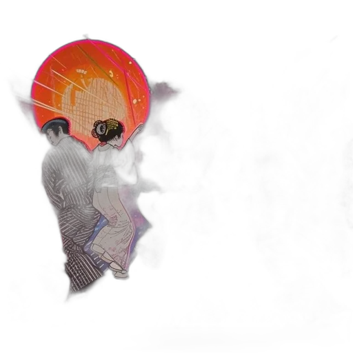 mask, jacket, creature, hair transparent PNG cut-out