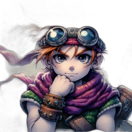 dragon, staff, face, weapon transparent PNG cut-out