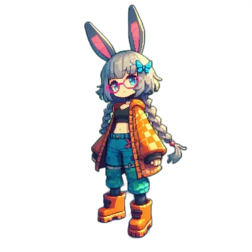 weapon, staff, jacket, robot transparent PNG cut-out