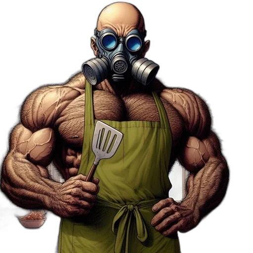 mask, robot, creature, staff transparent PNG cut-out
