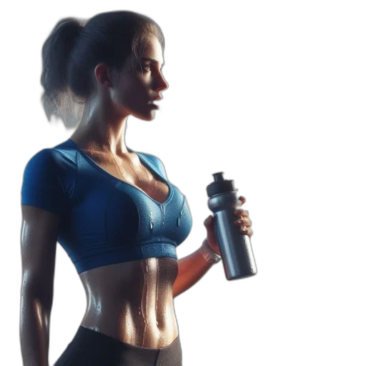 bottle, concept art, 3d render, photorealistic transparent PNG cut-out