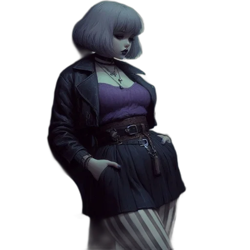 jacket, dress, robot, creature transparent PNG cut-out