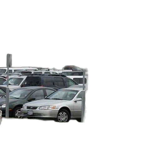 car, 3d render, parking, lot transparent PNG cut-out