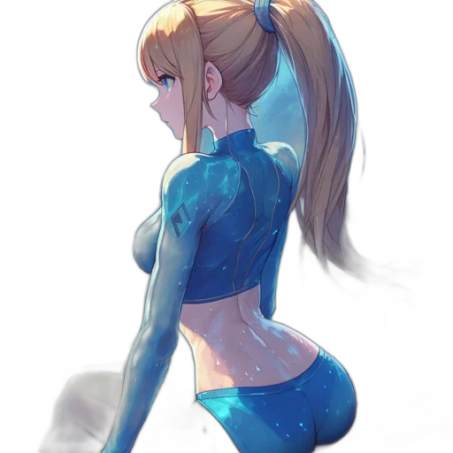 dress, robot, staff, hair transparent PNG cut-out