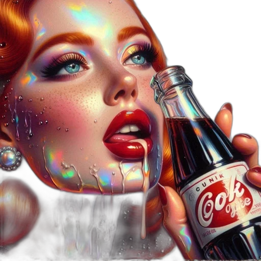 bottle, photorealistic, fantasy art, oil painting transparent PNG cut-out