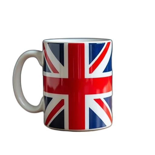 3d render, union, jack, coffee transparent PNG cut-out
