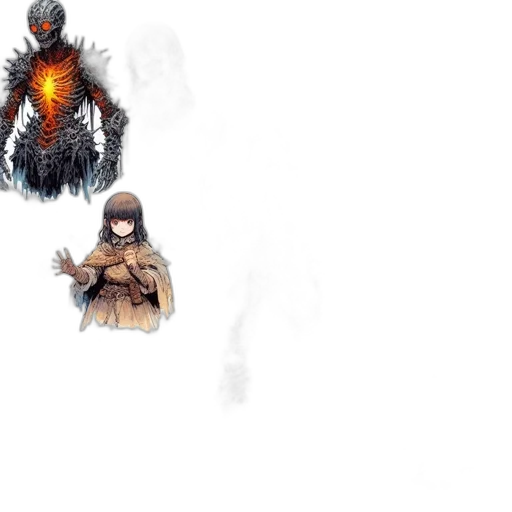 concept art, pixel art, fantasy art, comic book art transparent PNG cut-out