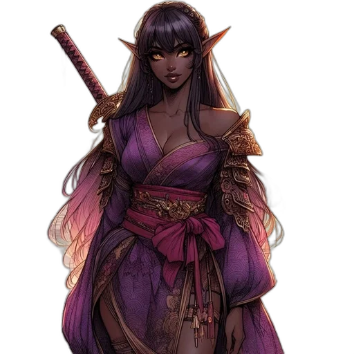staff, sword, dress, fantasy art transparent PNG cut-out