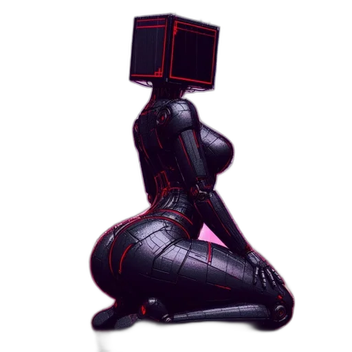 robot, mask, dress, hat transparent PNG cut-out
